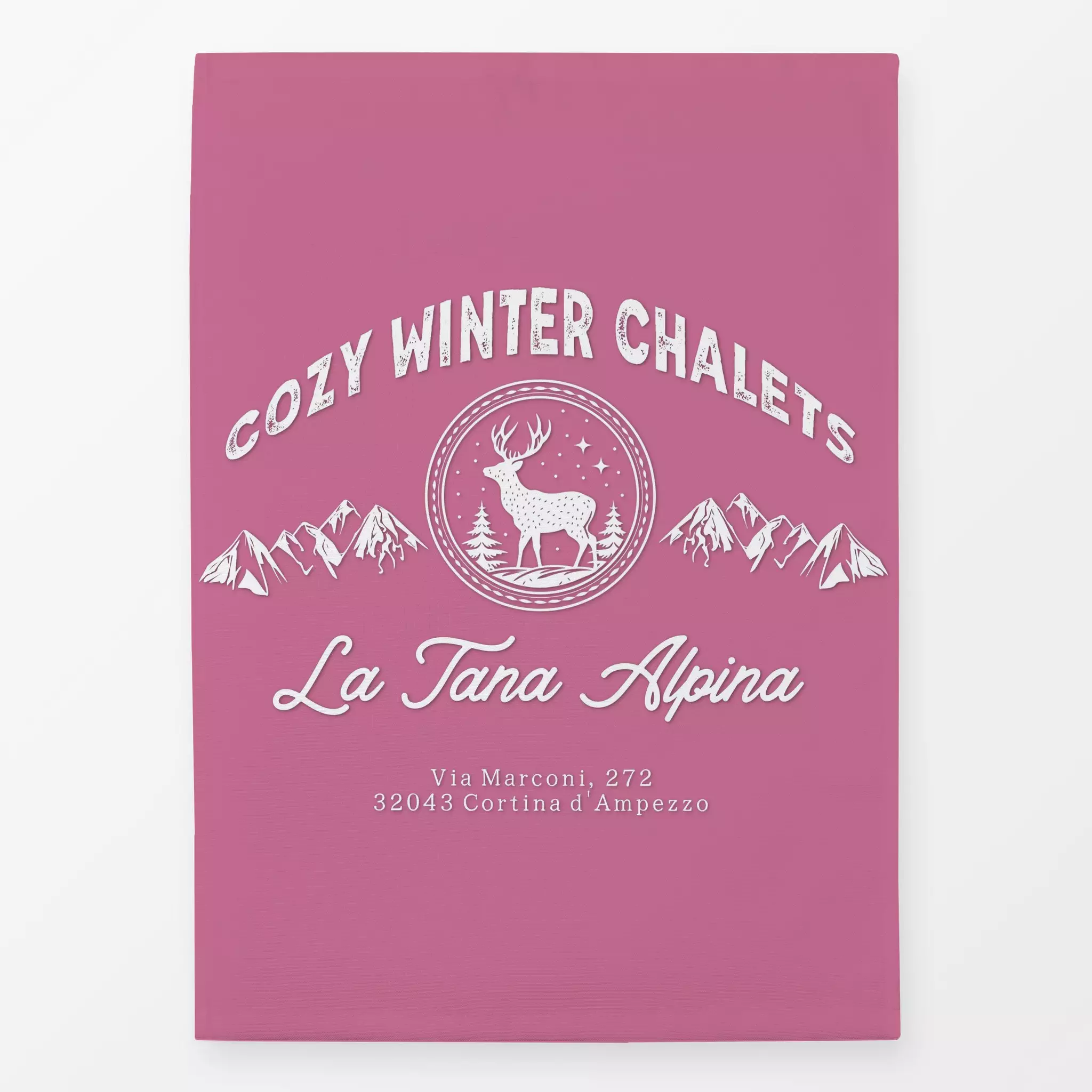 Geschirrtücher Alpen Chic Skifahren Berge - Sprüche & Schriftzüge, Winter - von „Monika Strigel"; Berge, landhaus, Italien, ...