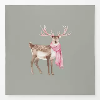 Tischdecke Hirsch mit Schal Grün Alpen Chic