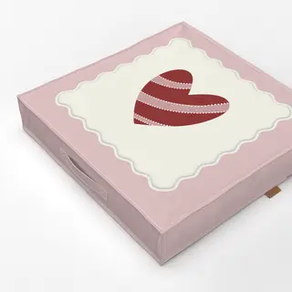 Bodenkissen Herz Pink Rot Weihnachtskollektion