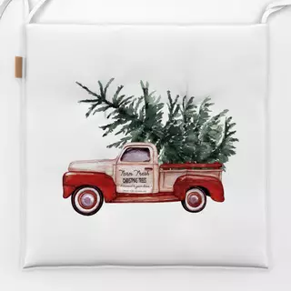 Sitzkissen Cottage Christmas Truck