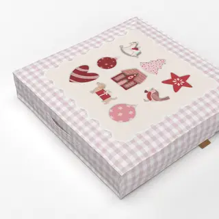 Bodenkissen Weihnachtskissen Mix mit Karo