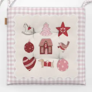 Sitzkissen Weihnachtskissen Mix mit Karo