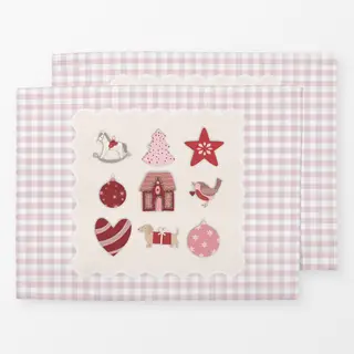 Tischset Weihnachtskissen Mix mit Karo