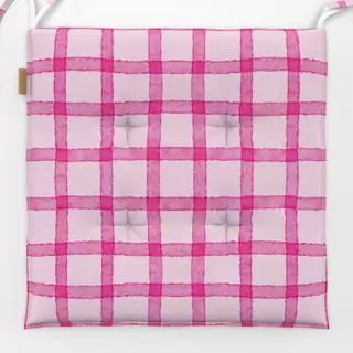 Sitzkissen Pink Karo Gingham Shabby