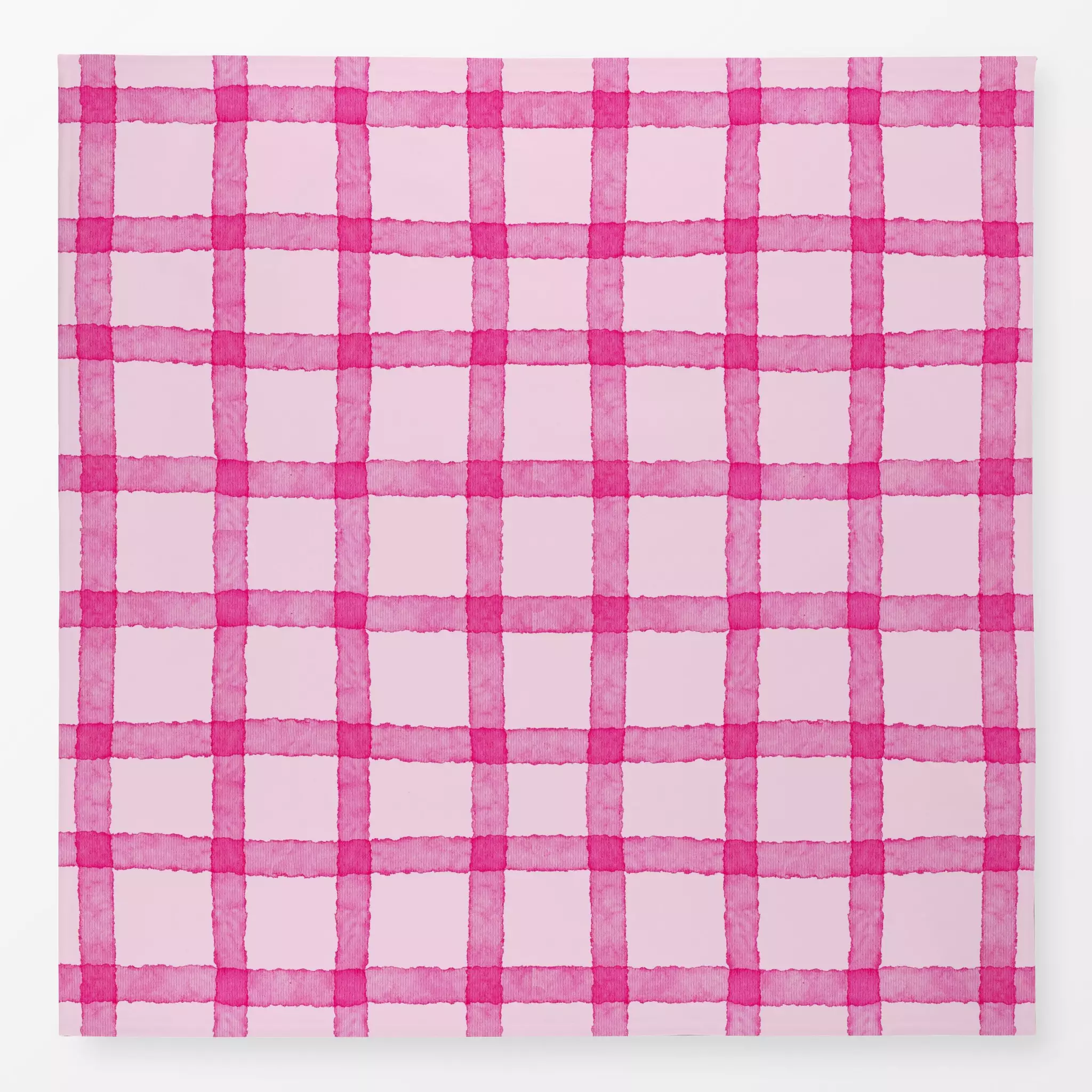 Tischdecke Pink Karo Gingham Shabby - Frühling, Sommer, Symbole & Muster - von „Monika Strigel"; Wasserfarben, Karo, shabby,...