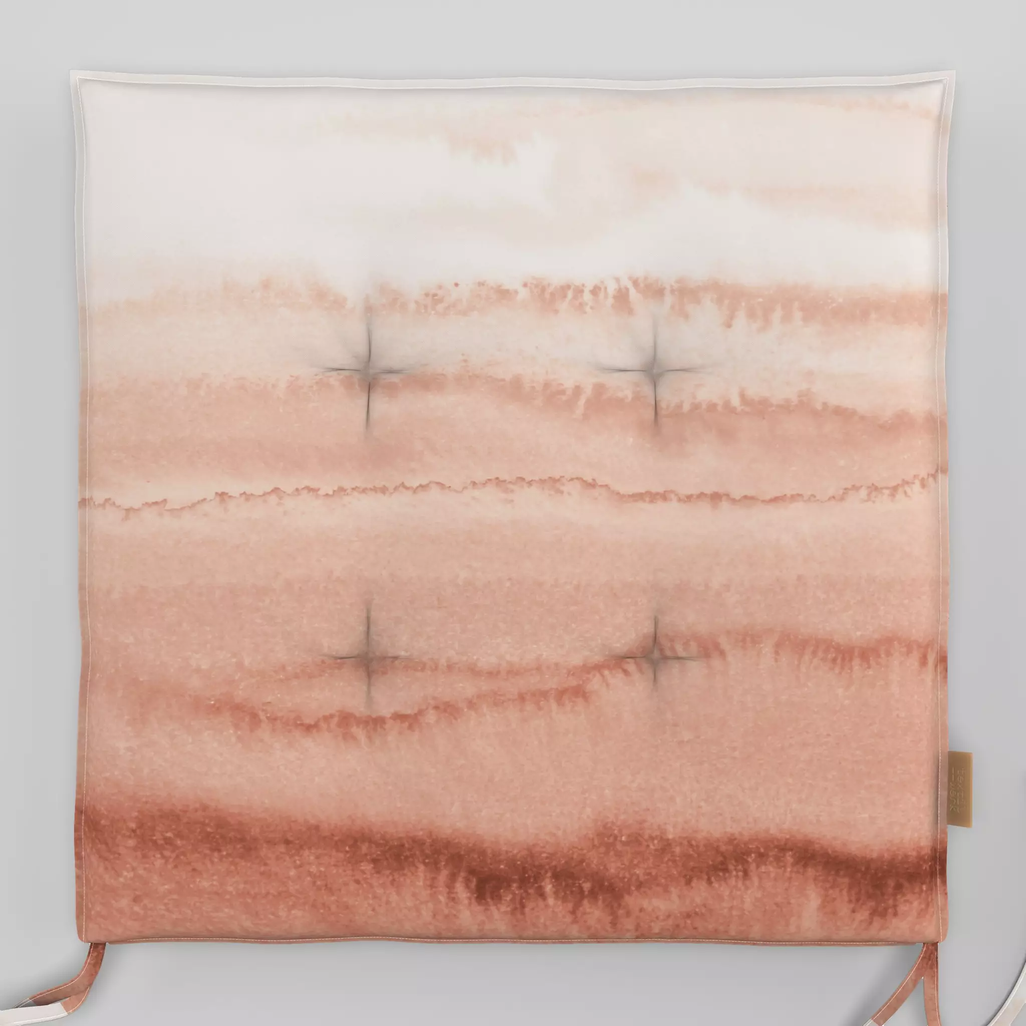 Sitzkissen Wasserfarben Rosa Orange - Natur & Landschaft, Sommer, Symbole & Muster - von „Monika Strigel"; Wasserfarben, Aqu...