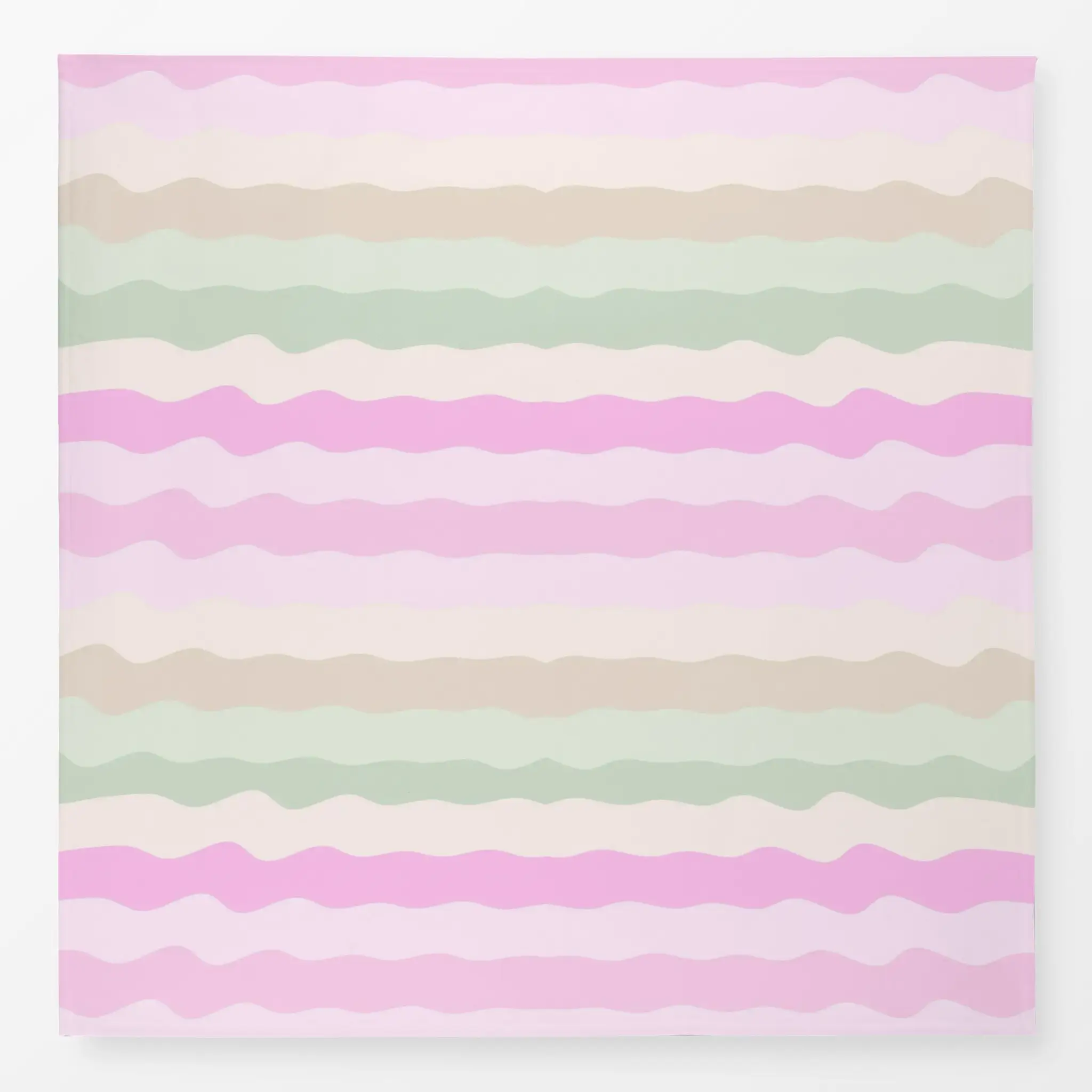 Tischdecke Regenbogen Wellen Streifen, gemustert, Frühling, von Monika Strigel