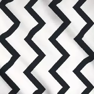 Meterware Zigzag black