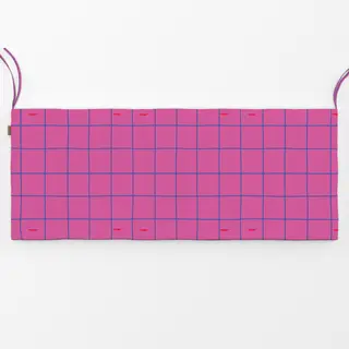 Bankauflage Tierisch Bunt Karo pink