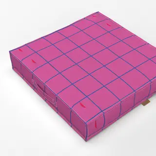 Bodenkissen Tierisch Bunt Karo pink