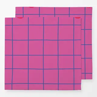 Servietten Tierisch Bunt Karo pink