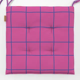 Sitzkissen Tierisch Bunt Karo pink