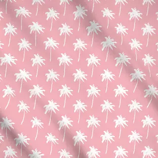 Meterware Palmen Pink