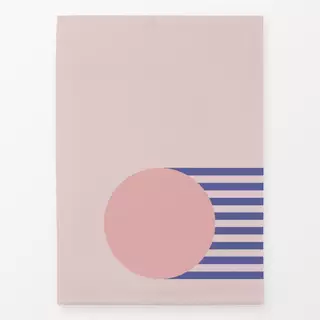 Geschirrtücher Kreis und Streifen rosa blau