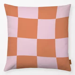 Kissen Karo Rosa Orange
