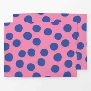 Tischset Rosa Blau