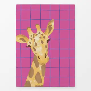 Geschirrtücher Tierisch Bunt Giraffe pink