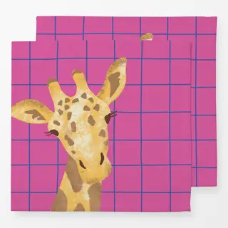 Servietten Tierisch Bunt Giraffe pink