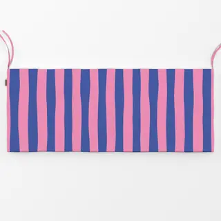 Bankauflage blau rosa