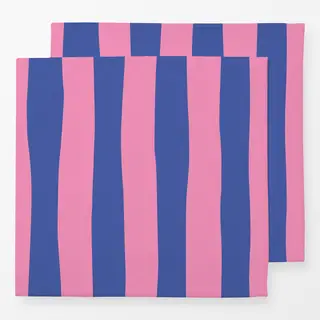 Servietten blau rosa