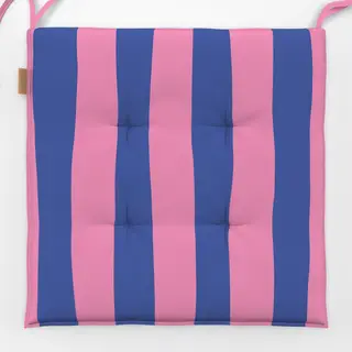 Sitzkissen blau rosa