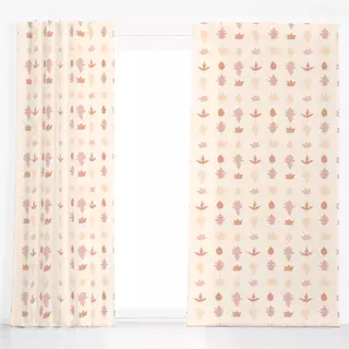 Dekovorhang Blattwerk-Pattern 2