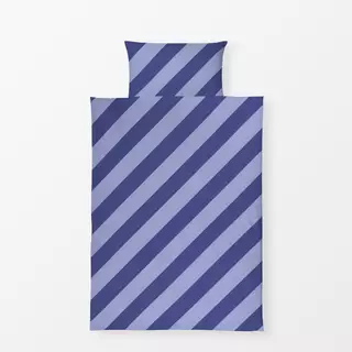 Bettwäsche Diagonal Stripes blau