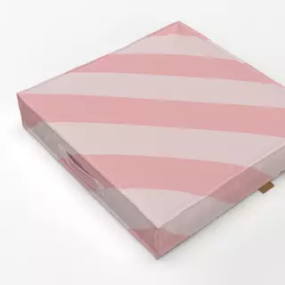Bodenkissen Diagonal Stripes rosa