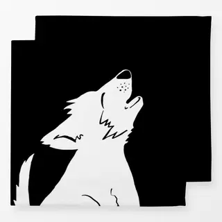Servietten Wolf
