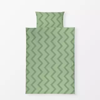 Bettwäsche Zigzag green