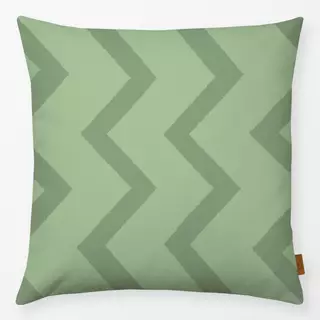 Kissen Zigzag green