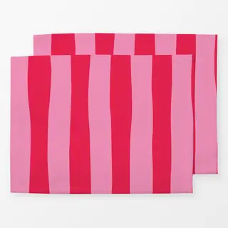 Tischset rot rosa
