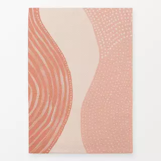 Geschirrtücher Pastel pink lines dots