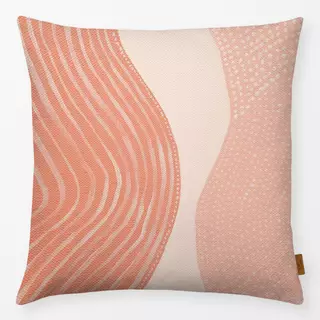 Kissen Pastel pink lines dots