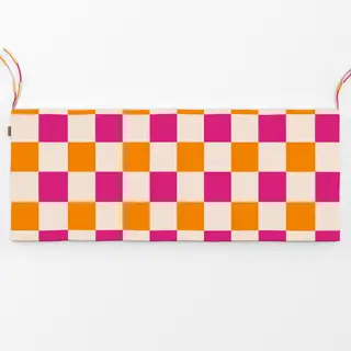 Bankauflage Color Checks Pink Orange