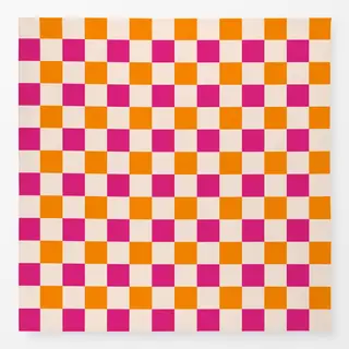 Tischdecke Color Checks Pink Orange
