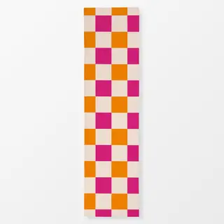 Tischläufer Color Checks Pink Orange