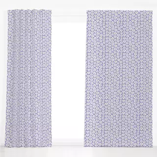 Dekovorhang Hello Spring Pattern 4 Violet
