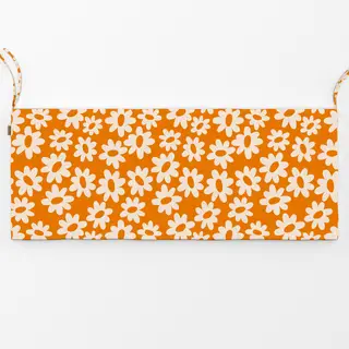 Bankauflage Flower Pattern Orange