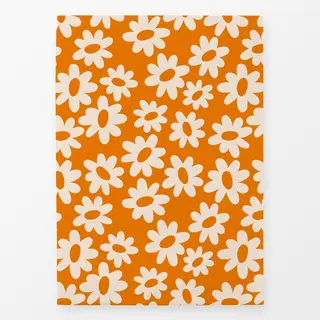 Geschirrtücher Flower Pattern Orange