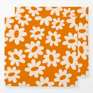 Servietten Flower Pattern Orange