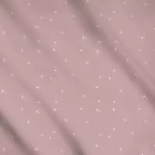 Meterware Sterne rosa weiss