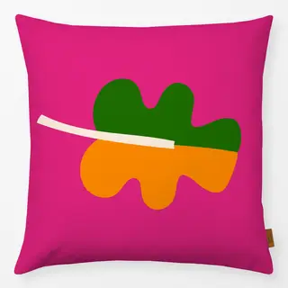 Kissen Pop Leaf Pink