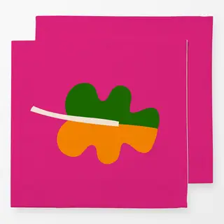 Servietten Pop Leaf Pink