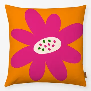 Kissen Bold Flower Orange