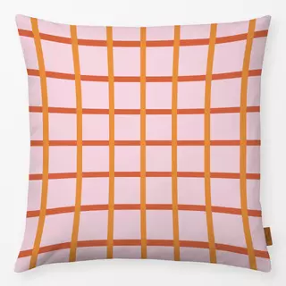 Kissen Checks Pink Red