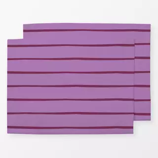 Tischset Fall Love Stripes Red