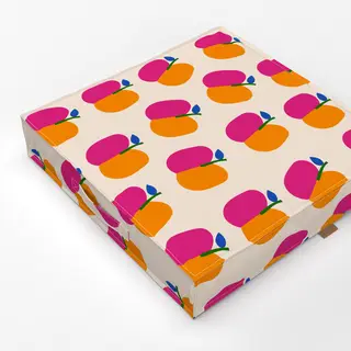 Bodenkissen Apple Pattern