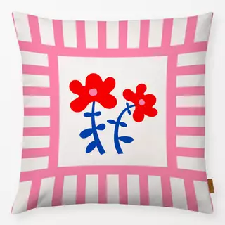 Kissen Sweet Flower Stripes