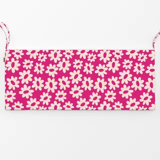Bankauflage Flower Pattern Pink